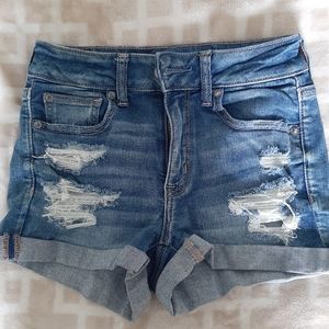 AE NWOT Women's Denim Cuff Shorts